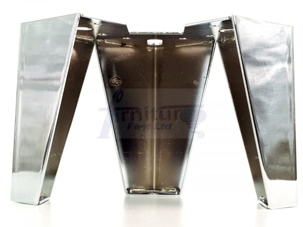 4 Silver Chrome Metal Legs 125mm High Replacement Feet Cabinet Sofa Chair Stool - Image 5