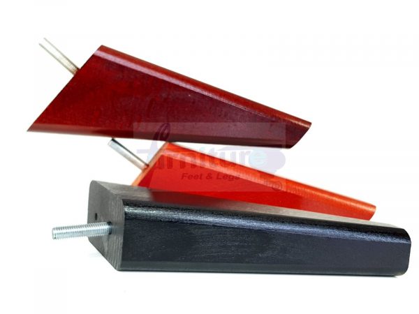 4 Square Angled Sofa Legs 155mm High Replacement Furniture Feet Chair Cabinet M8 - Image 3