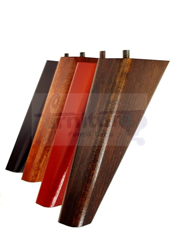 4 Square Angled Sofa Legs 155mm High Replacement Furniture Feet Chair Cabinet M8 - Image 6