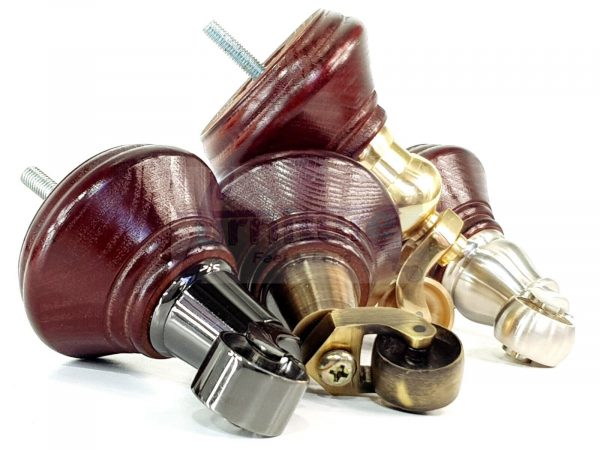 4 Wooden Furniture Sofa Legs & Castors M8(8mm) Replacment Chair Feet 120mm High - Image 9
