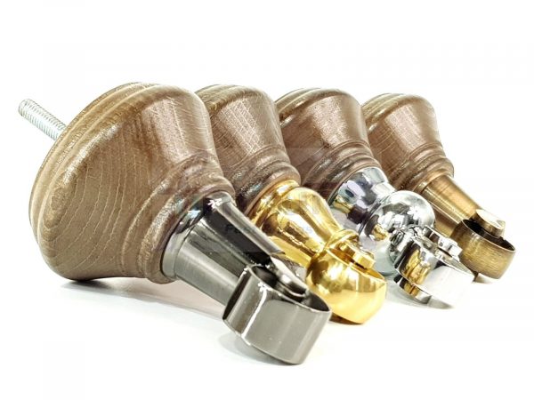 4 Wooden Furniture Sofa Legs M8(8mm) Replacment Chair Feet & Castors 120mm HIGH - Image 9