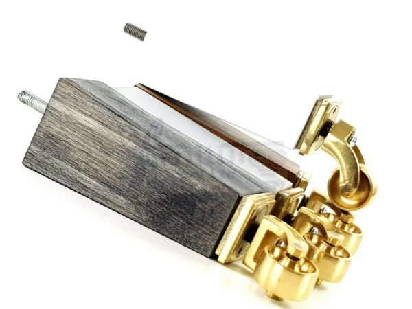 4x BRASS CASTOR LEGS 175mm High CHAIR REPLACEMENT SETTEE FURNITURE FEET M8(8mm) - Image 6