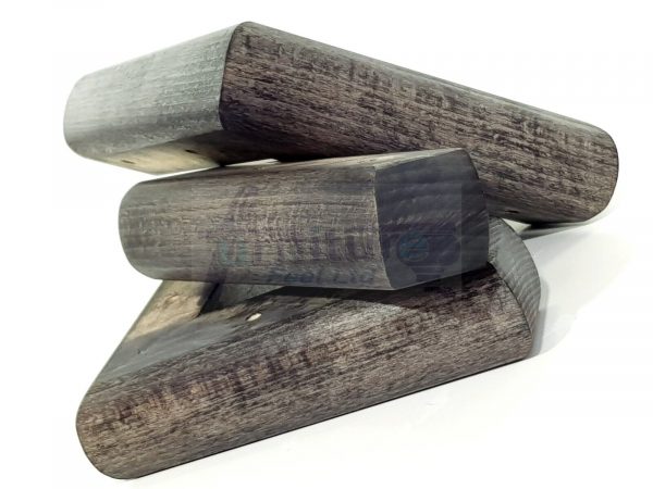 4x Black Solid Wood Furniture Sofa Chair Settee Legs Replacement Feet 40mm High - Image 5