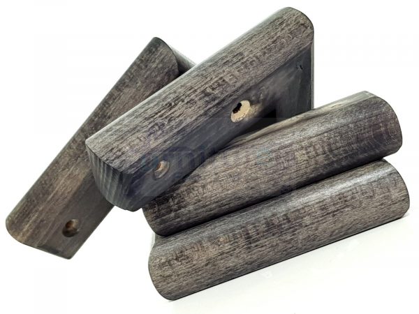 4x Black Solid Wood Furniture Sofa Chair Settee Legs Replacement Feet 40mm High - Image 7