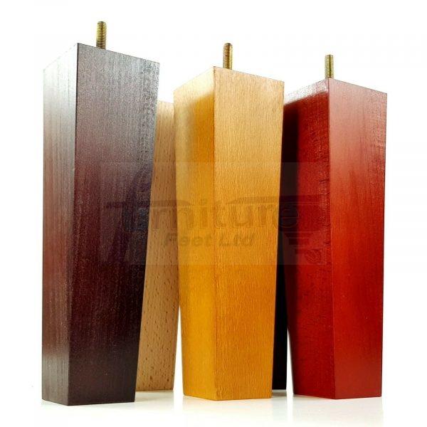 4x REPLACEMENT WOOD FURNITURE SOFA LEGS M8(8mm) CHAIR - SETTEE FEET 220mm HIGH - Image 6