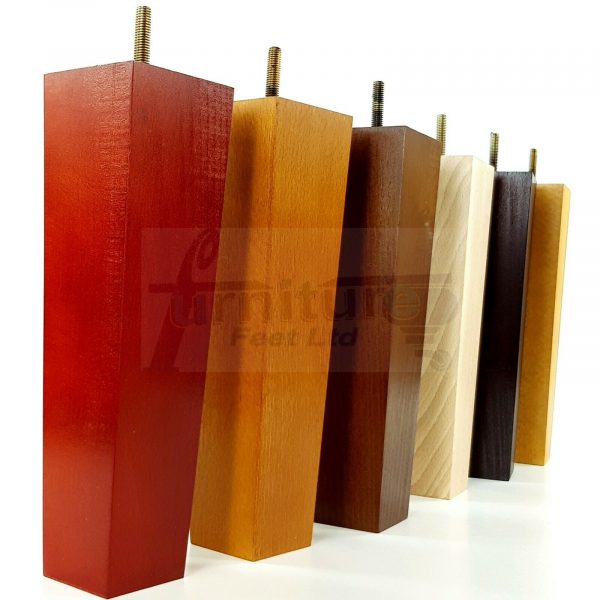 4x REPLACEMENT WOOD FURNITURE SOFA LEGS M8(8mm) CHAIR - SETTEE FEET 220mm HIGH - Image 7