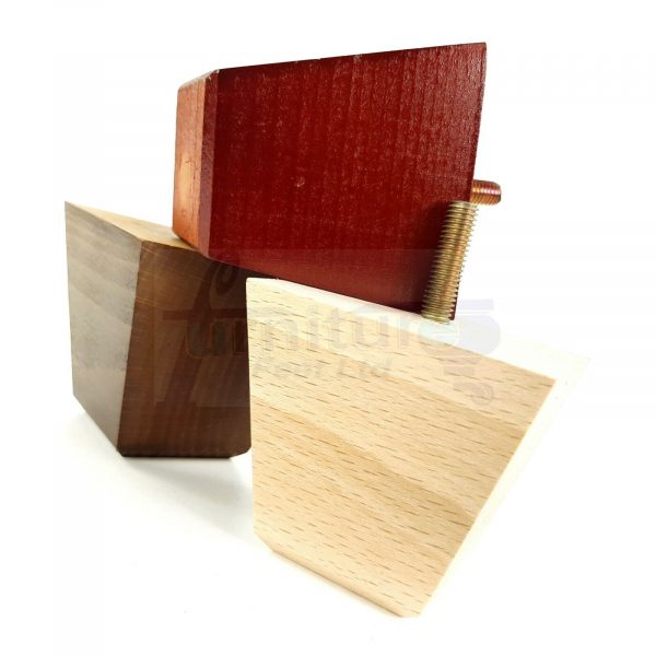4x SOLID BLOCK WOODEN LEGS 65mm High CHAIR REPLACEMENT FURNITURE FEET M8(8mm) - Image 4