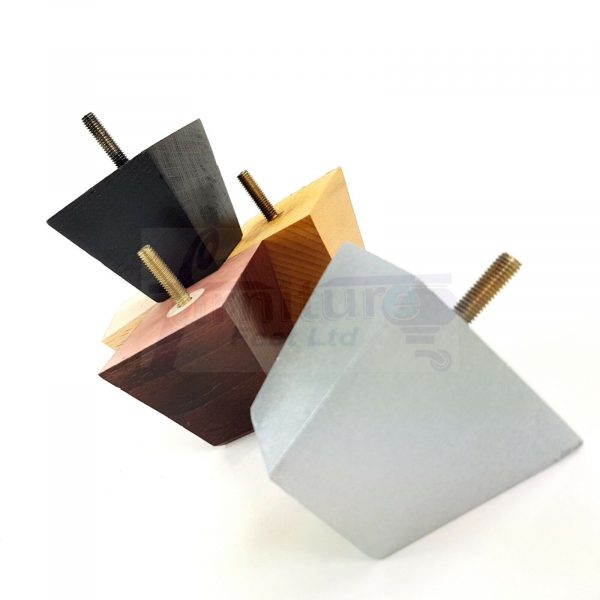 4x SOLID BLOCK WOODEN LEGS 65mm High CHAIR REPLACEMENT FURNITURE FEET M8(8mm) - Image 7