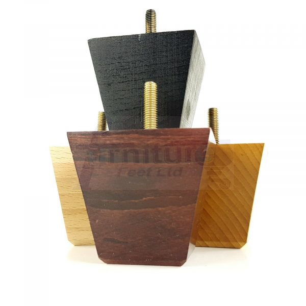 4x SOLID BLOCK WOODEN LEGS 65mm High CHAIR REPLACEMENT FURNITURE FEET M8(8mm) - Image 8