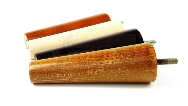4x WOOD REPLACEMENT FURNITURE CHAIR LEG M8(8mm) TAPERED SETTEE FEET 160mm HIGH - Image 9