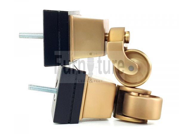 4x Wood Furniture Sofa Legs M8 Replacement Chair, Settee Feet & Castors 117mm - Image 7