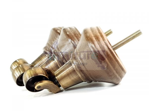 4 Wooden Furniture Sofa Legs M8(8mm) Replacment Chair Feet & Castors 120mm HIGH - Image 16