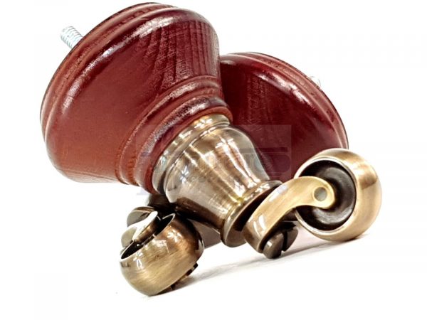4 Wooden Furniture Sofa Legs & Castors M8(8mm) Replacment Chair Feet 120mm High - Image 20