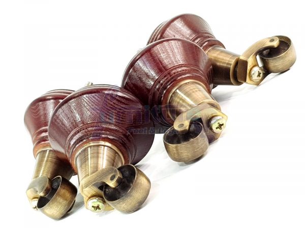 4 Wooden Furniture Sofa Legs & Castors M8(8mm) Replacment Chair Feet 120mm High - Image 16