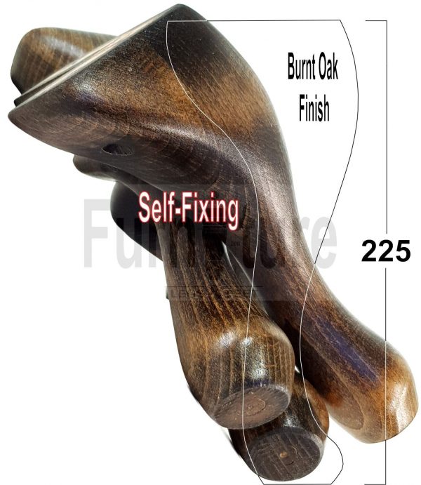 4 Wooden Traditional Queen Anne Furniture Legs 225mm Sofa Chair Beds (Self-Fix) - Image 42