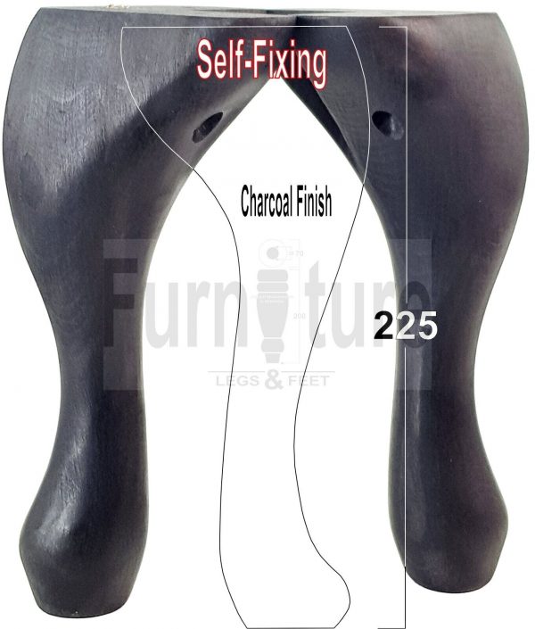 4 Wooden Traditional Queen Anne Furniture Legs 225mm Sofa Chair Beds (Self-Fix) - Image 41