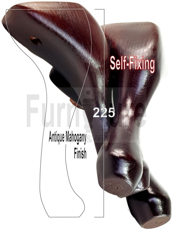 4 Wooden Traditional Queen Anne Furniture Legs 225mm Sofa Chair Beds (Self-Fix) - Image 39