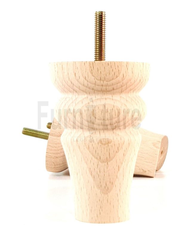 4 Replacement Legs Solid Wood Settee Furniture Feet 100mm High Sofa Chair Bed M8 - Image 8
