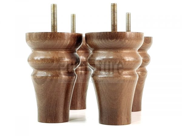 4 Replacement Legs Solid Wood Settee Furniture Feet 100mm High Sofa Chair Bed M8 - Image 6