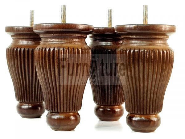 4 Replacement Legs Solid Wood Settee Furniture Feet 150mm High Sofa Chair Bed M8 - Image 6