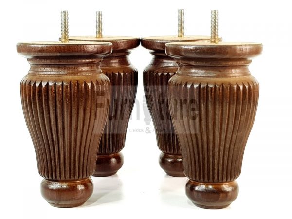 4 Replacement Legs Solid Wood Settee Furniture Feet 150mm High Sofa Chair Bed M8 - Image 8