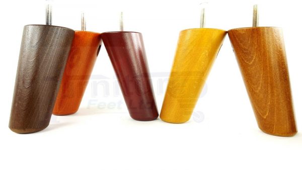 4x ANGLED WOODEN SETTEE LEGS 125mm High SOFA FURNITURE REPLACEMENT FEET M8(8mm) - Image 6