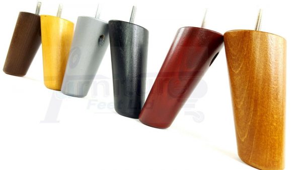 4x ANGLED WOODEN SETTEE LEGS 125mm High SOFA FURNITURE REPLACEMENT FEET M8(8mm) - Image 8