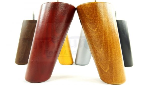 4x ANGLED WOODEN SETTEE LEGS 125mm High SOFA FURNITURE REPLACEMENT FEET M8(8mm) - Image 9