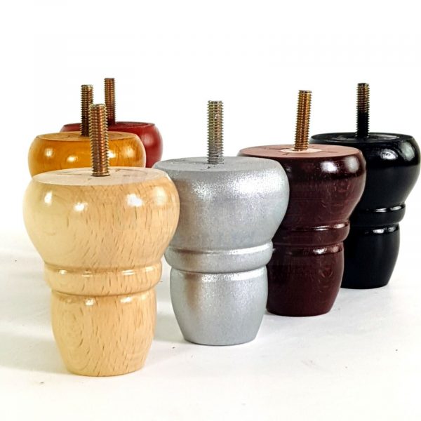 4x REPLACEMENT WOOD FURNITURE SOFA LEGS M8(8mm) CHAIR - SETTEE FEET 82mm HIGH - Image 8