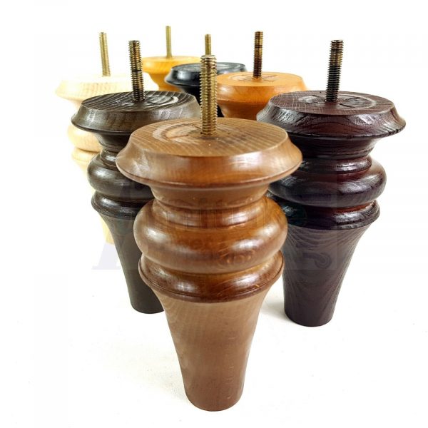 4x WOOD REPLACEMENT FURNITURE CHAIR LEGS M8(8mm) SOFA - SETTEE FEET 150mm HIGH - Image 6