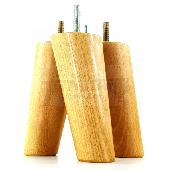 4x ANGLED WOODEN SETTEE LEGS 125mm High SOFA FURNITURE REPLACEMENT FEET M8(8mm) - Image 28