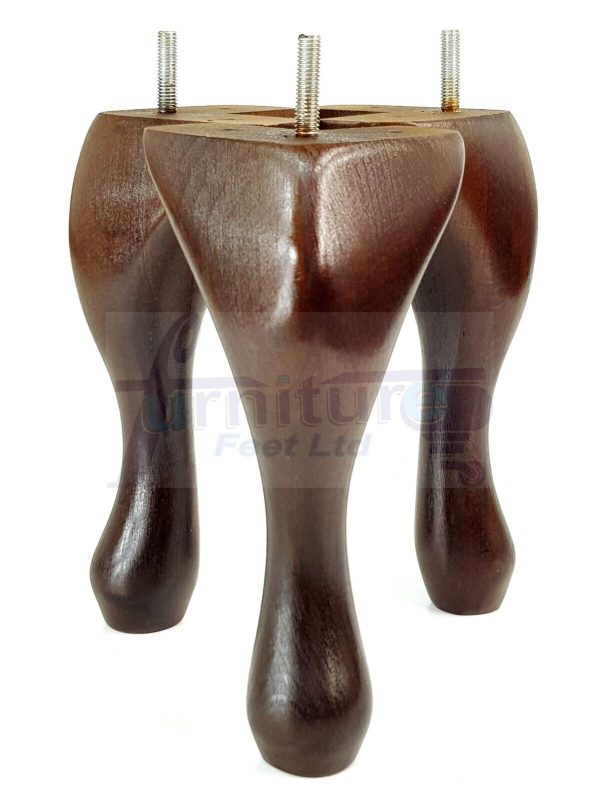 4 Replacement Queen Anne Legs Settee Furniture Feet 150mm High Sofa Chair Bed M8 - Image 13