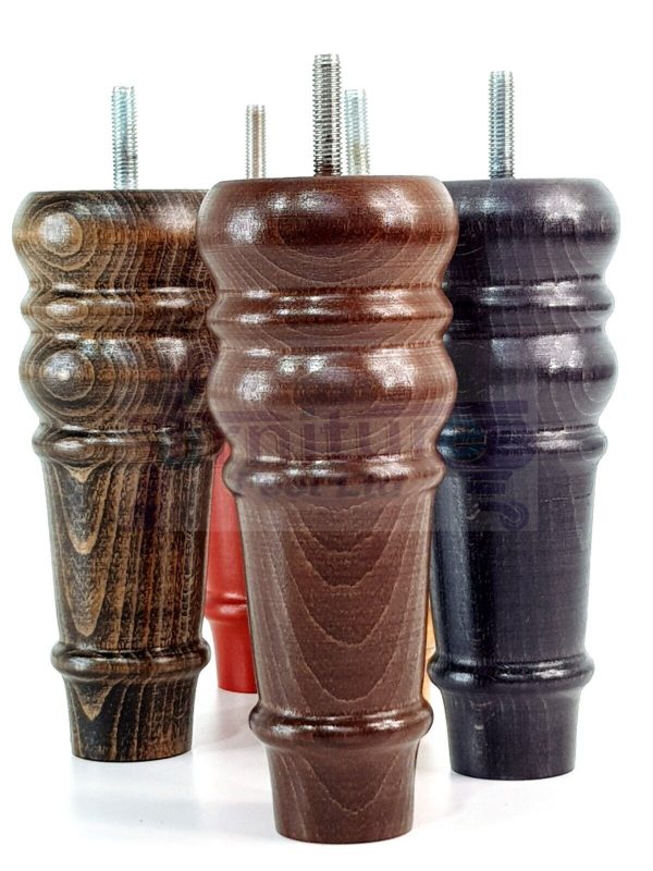 4 Round Wooden Chair Legs 170mm High Replacement Furniture Feet Sofa Cabinets M8 - Image 12