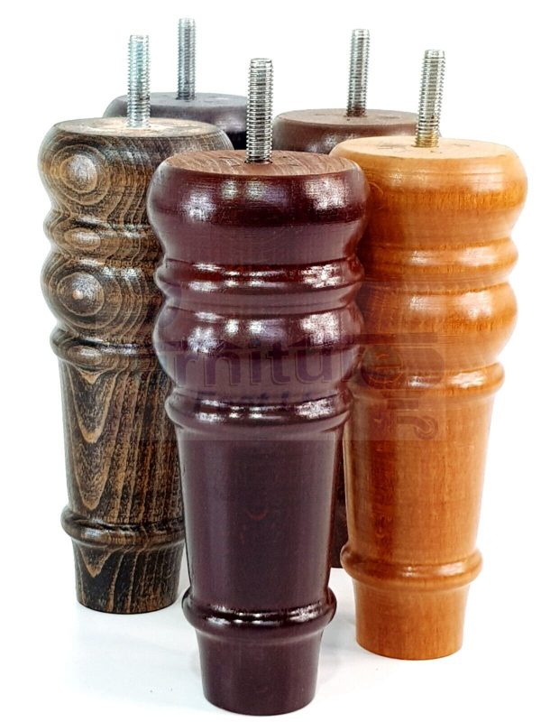 4 Round Wooden Chair Legs 170mm High Replacement Furniture Feet Sofa Cabinets M8 - Image 5