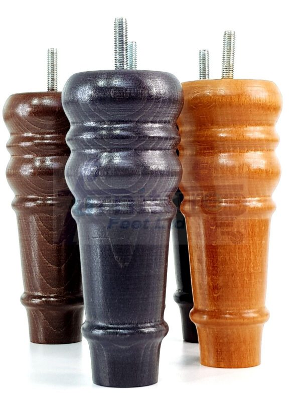 4 Round Wooden Chair Legs 170mm High Replacement Furniture Feet Sofa Cabinets M8 - Image 7