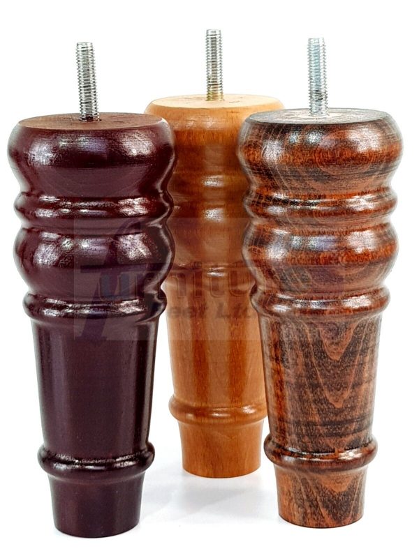 4 Round Wooden Chair Legs 170mm High Replacement Furniture Feet Sofa Cabinets M8 - Image 9