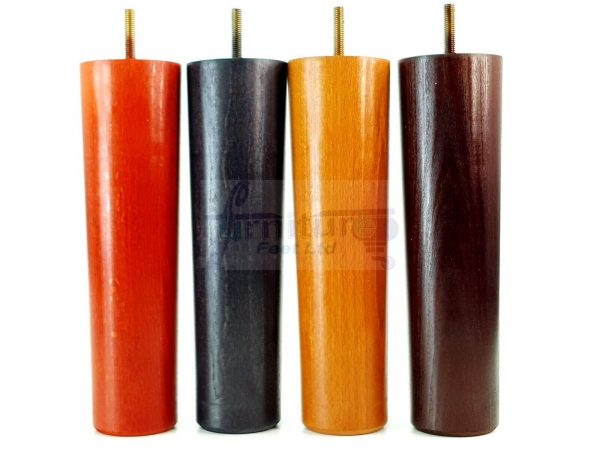 4 Round Wooden Chair Legs 230mm High Replacement Furniture Feet Sofa Cabinets M8 - Image 5