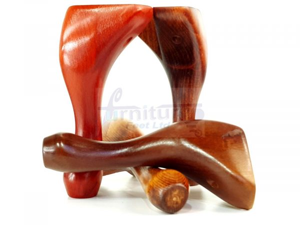 4 Wooden Traditional Queen Anne Furniture Legs 250mm Sofa Chair Beds (Self-Fix) - Image 9