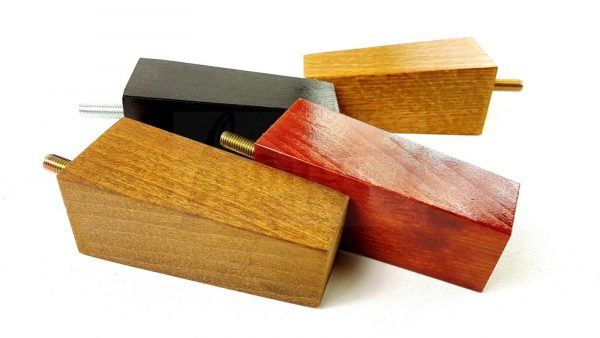 4x REPLACEMENT BLOCK WOOD SETTEE LEGS 100mm High SOFA FURNITURE FEET M8(8mm) - Image 8