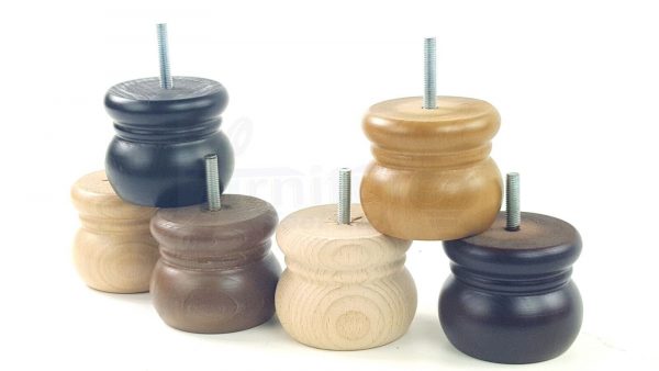 4x REPLACEMENT SOLID WOODEN FURNITURE SOFA LEGS M8(8mm) SETTEE FEET 60mm HIGH - Image 4