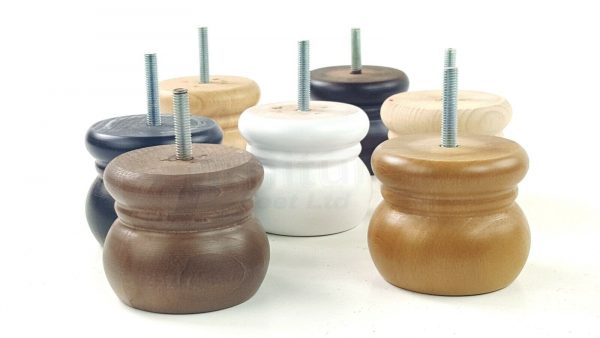 4x REPLACEMENT SOLID WOODEN FURNITURE SOFA LEGS M8(8mm) SETTEE FEET 60mm HIGH - Image 5