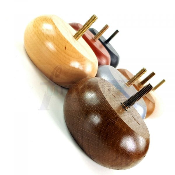 4x REPLACEMENT WOOD FURNITURE SOFA LEGS M10(10mm) CHAIR - SETTEE FEET 40mm HIGH - Image 6