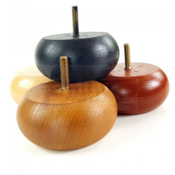 4x REPLACEMENT WOOD FURNITURE SOFA LEGS M10(10mm) CHAIR - SETTEE FEET 40mm HIGH - Image 9