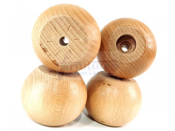 4x Replacement Round Furniture Sofa Legs Chair Settee Feet 50mm High (Self-Fix) - Image 7