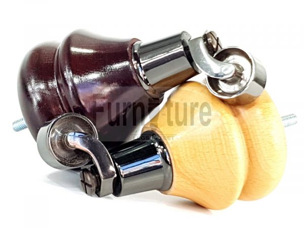 4x Turned Wood Furniture Castor Leg M8 Replacement Feet Chairs Settee Sofa 140mm - Image 11