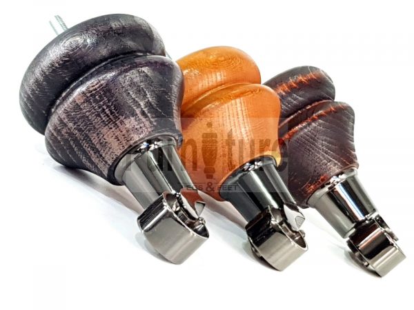 4x Turned Wood Furniture Castor Leg M8 Replacement Feet Chairs Settee Sofa 140mm - Image 9
