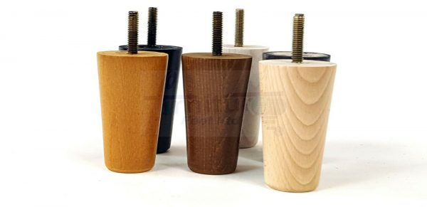4x WOOD REPLACEMENT FURNITURE CHAIR LEGS M8(8mm) SOFA - SETTEE FEET 80mm HIGH - Image 4
