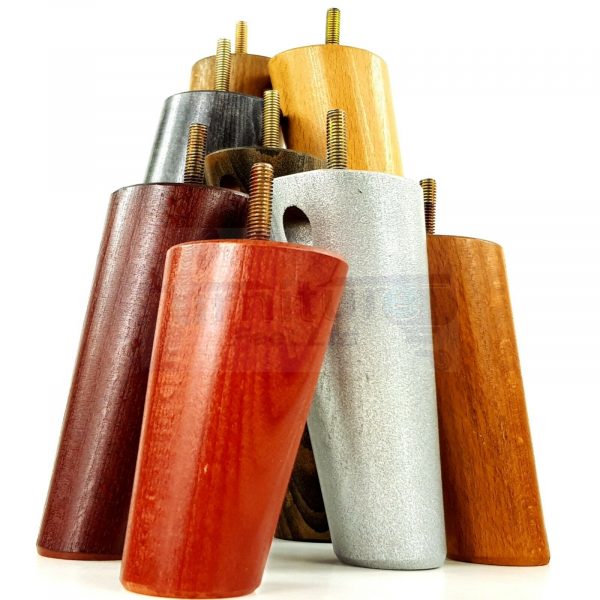 4x WOODEN ANGLED SOFA LEGS 180mm High CHAIR FURNITURE REPLACEMENT FEET M8(8mm) - Image 11