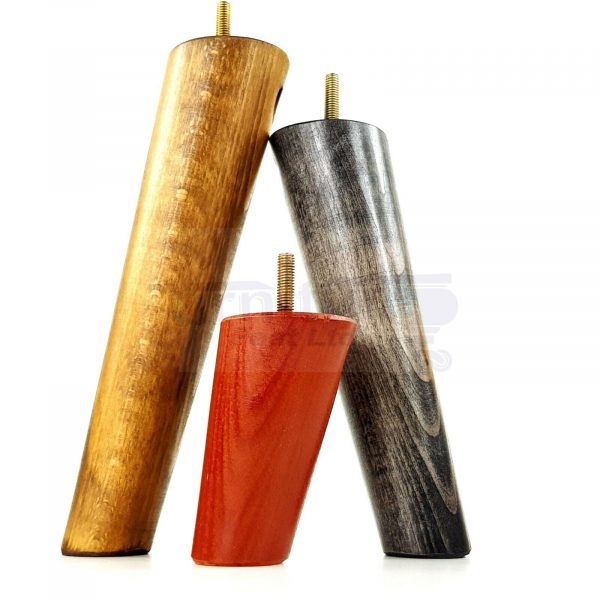 4x WOODEN ANGLED SOFA LEGS 180mm High CHAIR FURNITURE REPLACEMENT FEET M8(8mm) - Image 12