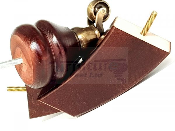 SOLID WOODEN BRASS CASTOR FURNITURE CHAIR LEGS M8(8mm) SOFA FEET 140mm HIGH - Image 11